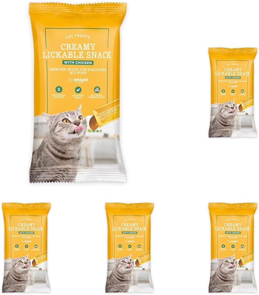 by Amazon Lick Snack | Snack cremoso para gato sabor frango 5 x 15 g