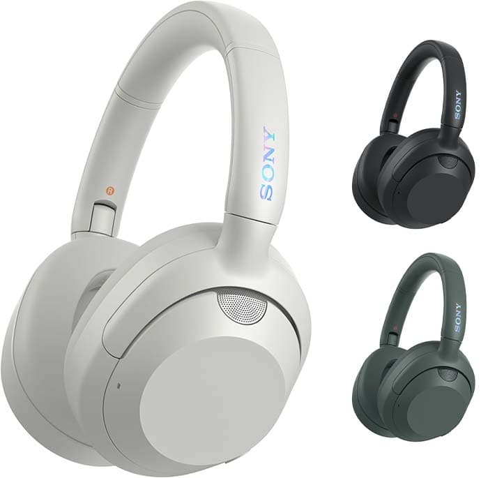Sony ULT Wear, auriculares sem fios Bluetooth com ULT Power Sound, Ultimate Deep Bass, Noise Cancelling, qualidade de chamada nítida, autonomia de bateria de até 30H, iOS e Android, branco-marfim