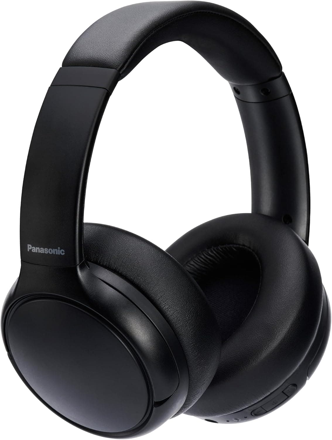 Panasonic M600, Auriculares sem fios com cancelamento ativo de ruído híbrido, design rotativo super-aural, Bluetooth 5.3, microfone integrado, até 65 horas de reprodução, preto, RB-M600BE-K