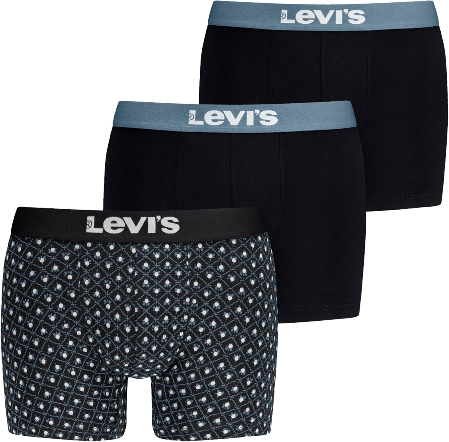 Levi's Minimal All Over Print Cuecas tipo boxers (pacote de 3) para homem