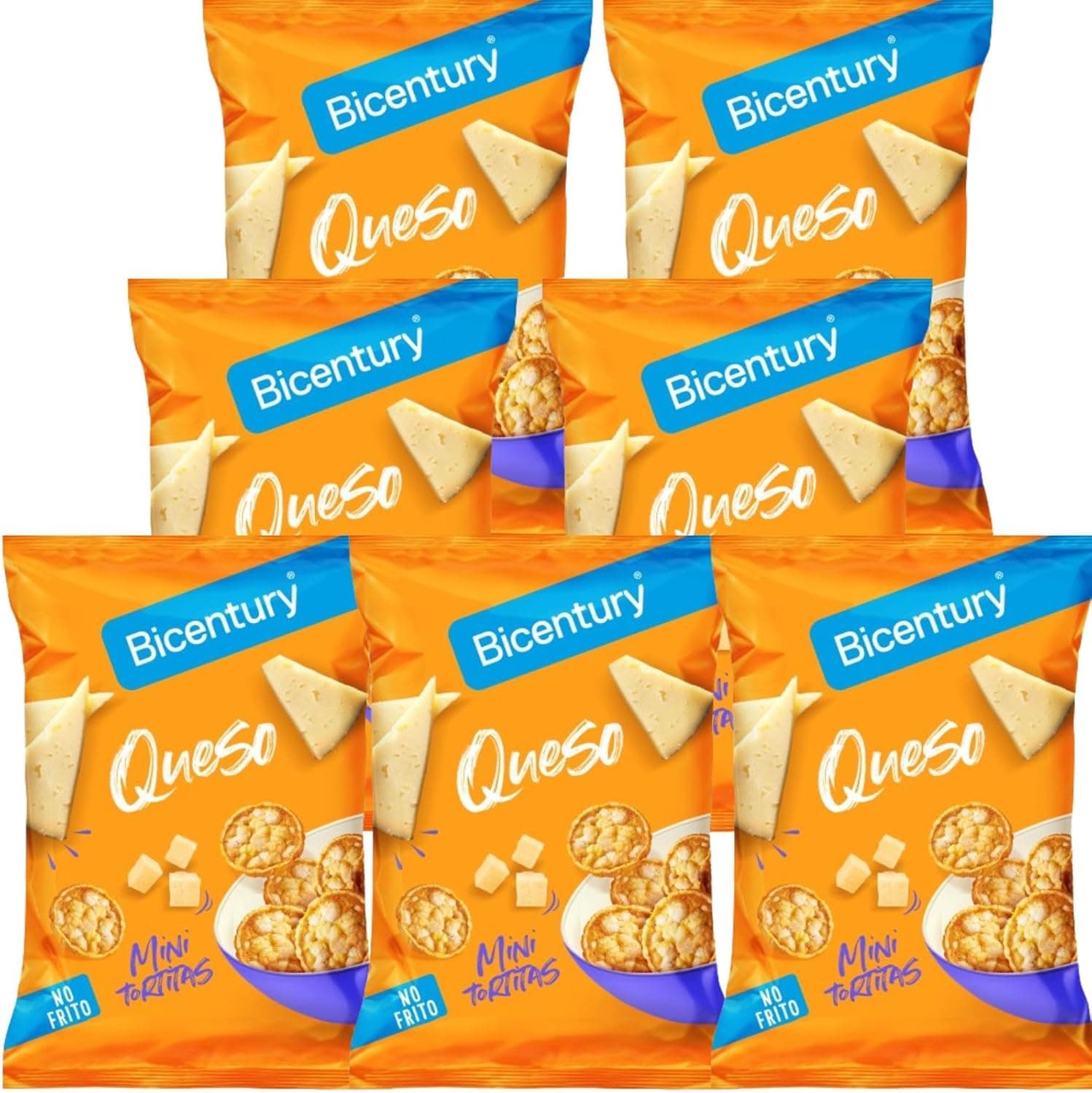 Bicentury Mini Cheese | Snacks de milho sabor queijo embalagem de 7 unidades 490 g