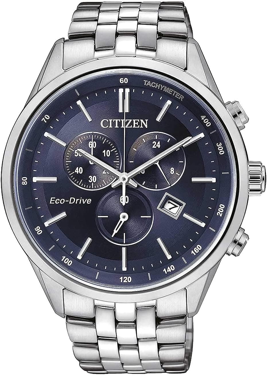 CITIZEN Relógio cronógrafo Eco-Drive para homem com correia de aço inoxidável