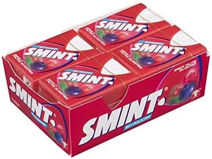 Smint Caramelo comprimido sem açúcar, com sabor de frutas silvestres, 8 g (embalagem de 12)
