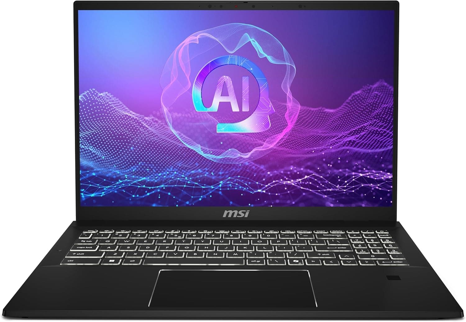 MSI Summit A16 AI A3HMTG-076ES portátil profissional de 16 polegadas, QHD (2560x1600) 165Hz, AMD Ryzen AI 9 365, AMD Radeon 880M, 32 GB RAM, 1TB SSD, Windows 11 Home, Instalação K Black, QWERTY