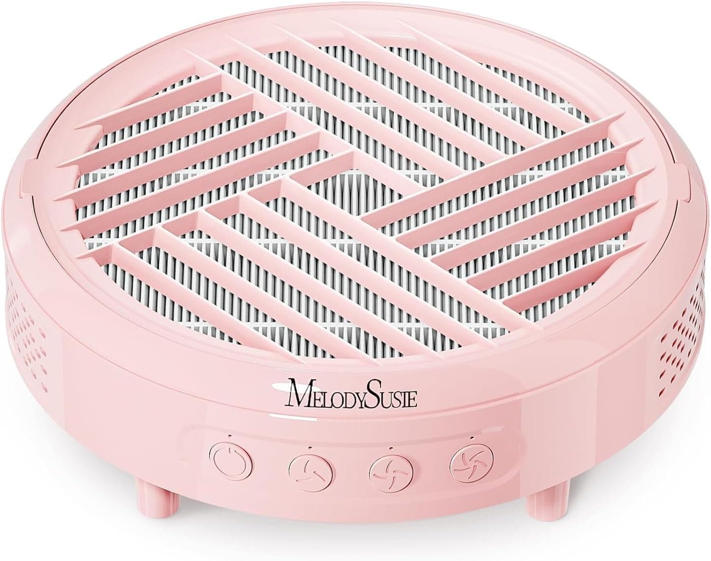 MelodySusie - Aspirador de unhas profissional, HPro de baixo ruído para aspirador de mesa, potente, portátil de unhas, material profissional, kit de manicure pedicure para salão e casa (rosa)