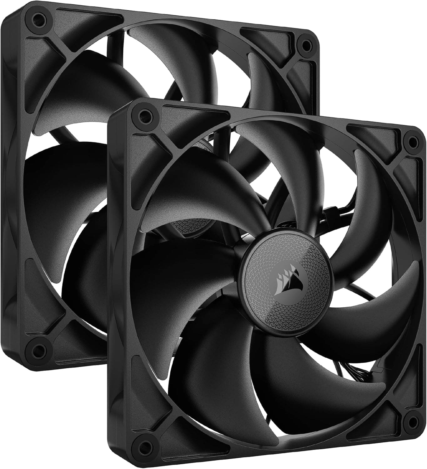 Corsair iCUE Link RX140 | Pack de 2 ventoinhas PWM 140 mm pretas com hub de sistema e rolamento magnético