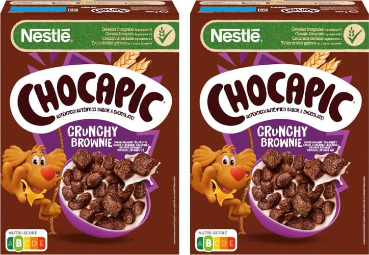 Chocapic Cereais Nestlé de trigo integral e milho torrados, com cacau, 300 g x 2