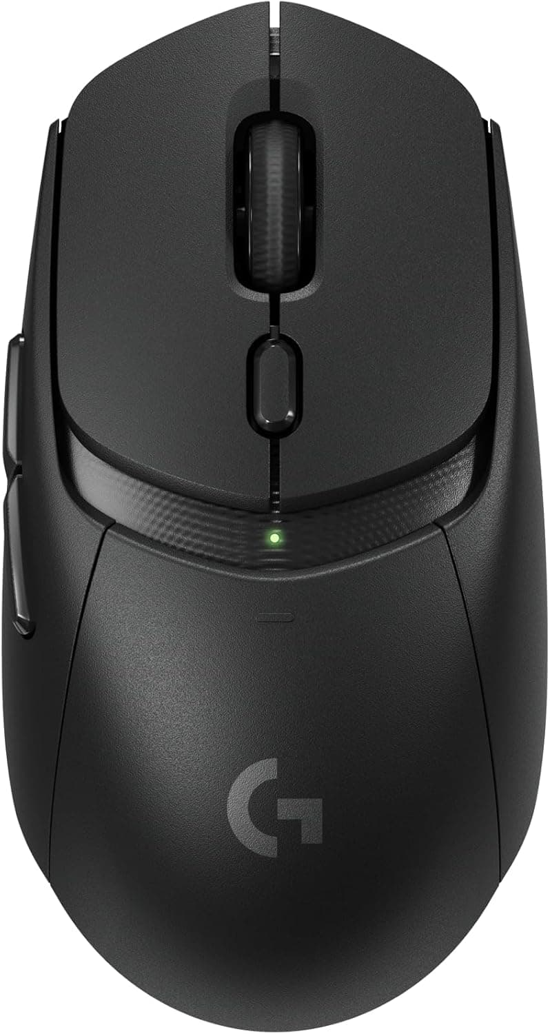 Logitech G G309 Rato sem fios LIGHTSPEED para gaming, leve, interruptores híbridos LIGHTFORCE, sensor HERO 25K, 300 horas com bateria AA, 6 botões programáveis, PC e Mac - preto
