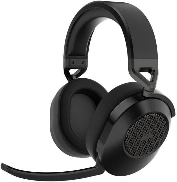 Corsair HS65 WIRELESS Auriculares para jogos multiplataforma com Bluetooth - Dolby 7.1 Som envolvente - microfone omnidirecional - iCUE - PC, Mac, PS5, PS4, Nintendo Switch, telemóvel - carbono