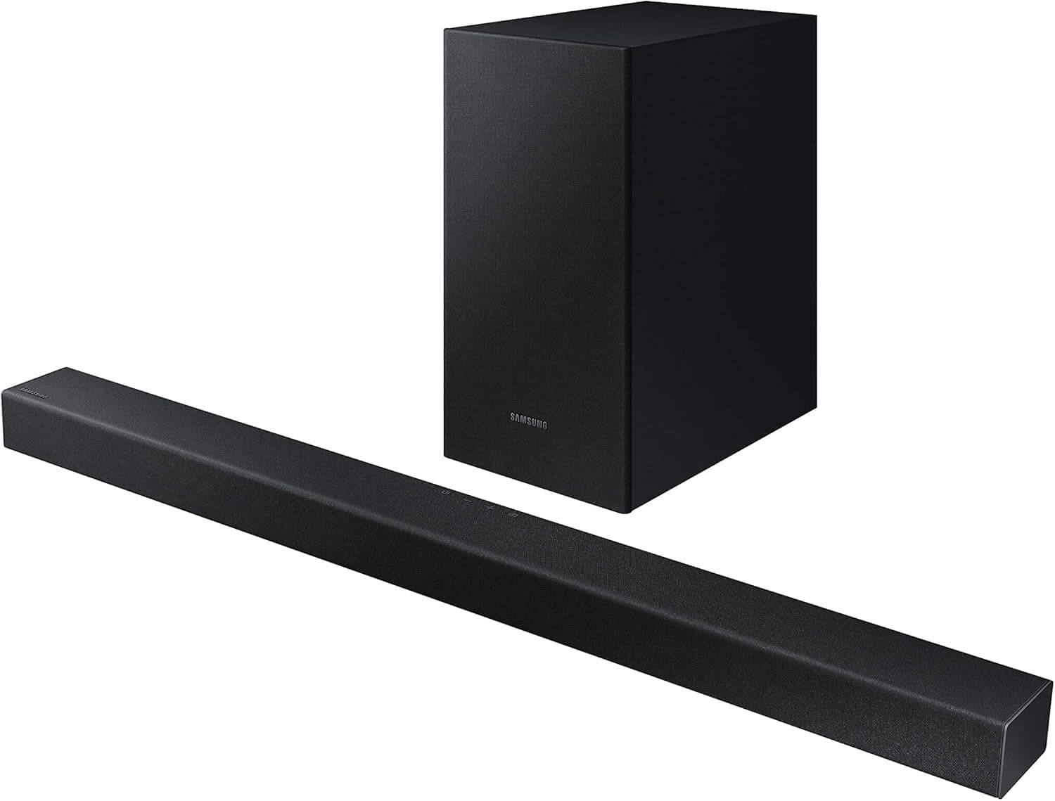 Samsung HW-T420 | Barra de som 2.1 canais com coluna subwoofer com fios, Dolby Digital e Bluetooth