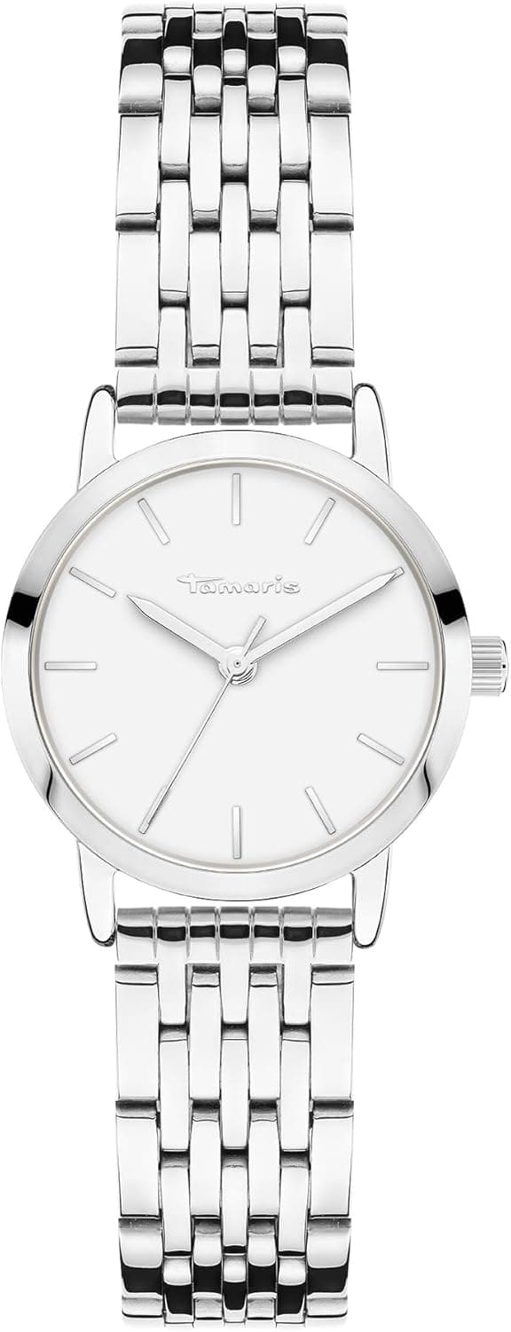 Tamaris Relógio analógico para mulheres de quartzo com correia em aço inoxidável TT-0135-MQ