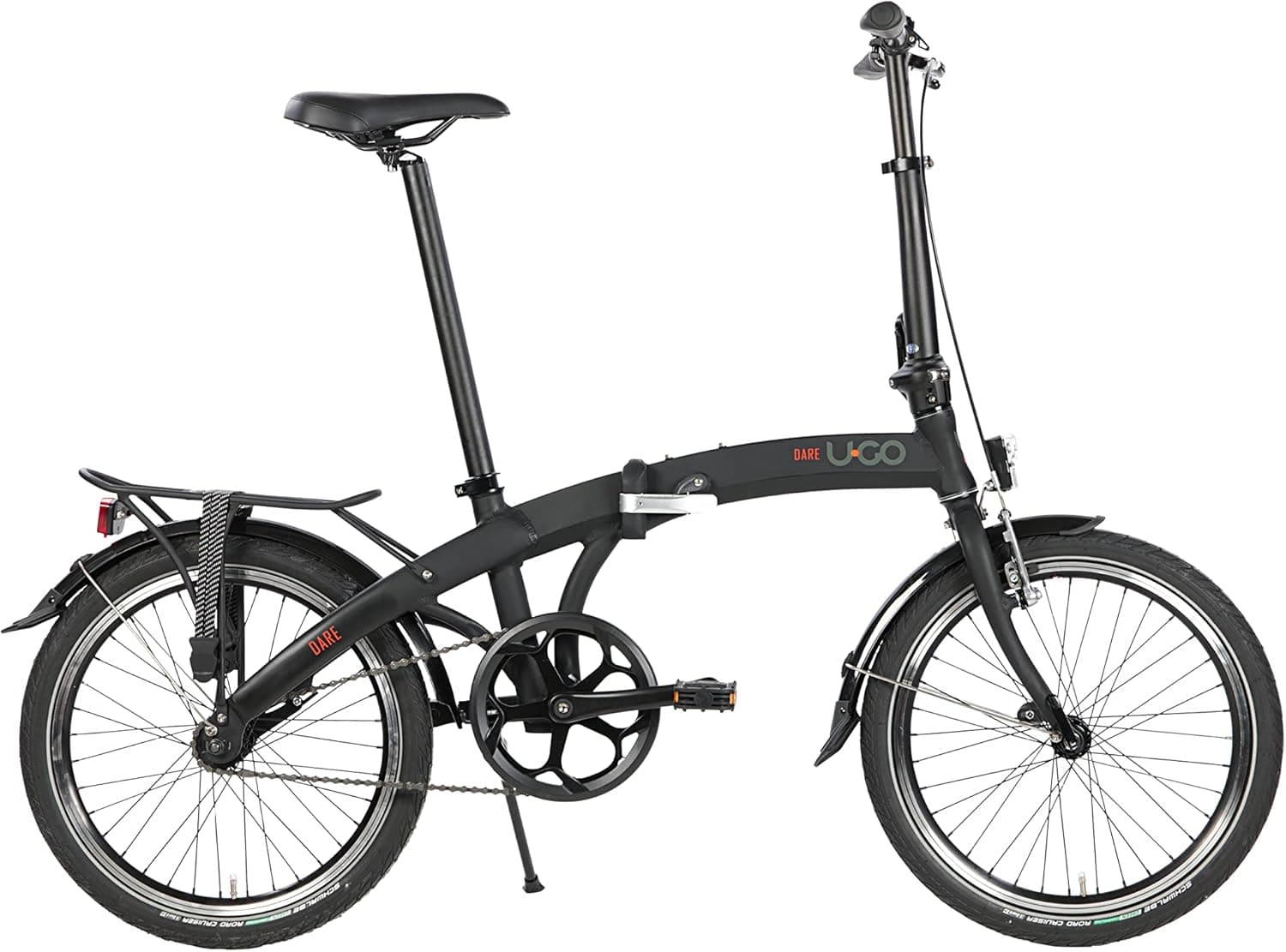 Bicicleta dobrável 20" U-Go Dare S1 Velocidade única - com travão em V/travão