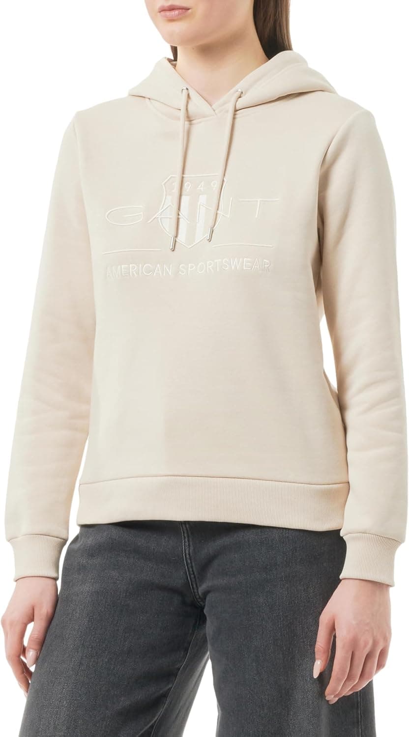 GANT Reg Tonal Shield | Sweatshirt com capuz para mulher