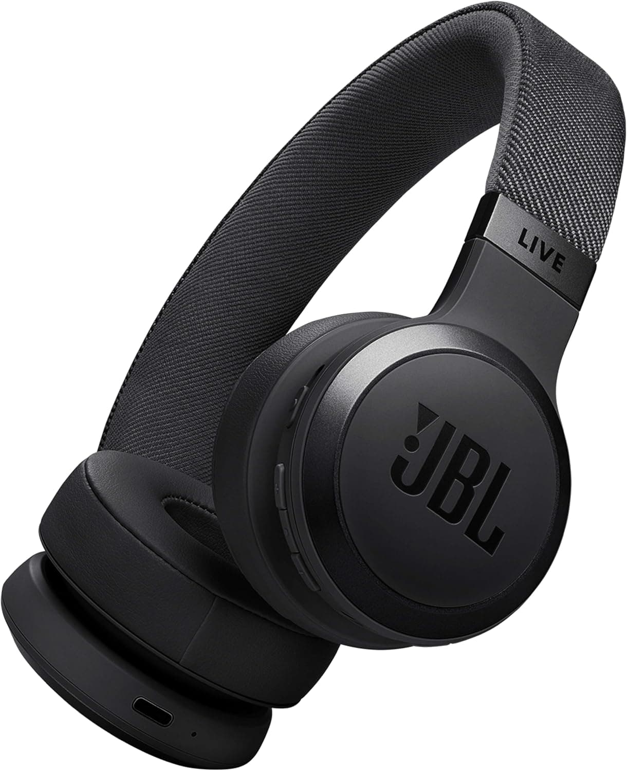 JBL Auriculares sem fios circumaurais Live 670 NC, com tecnologia Bluetooth e cancelamento de ruído adaptativo, até 65 horas de reprodução, preto