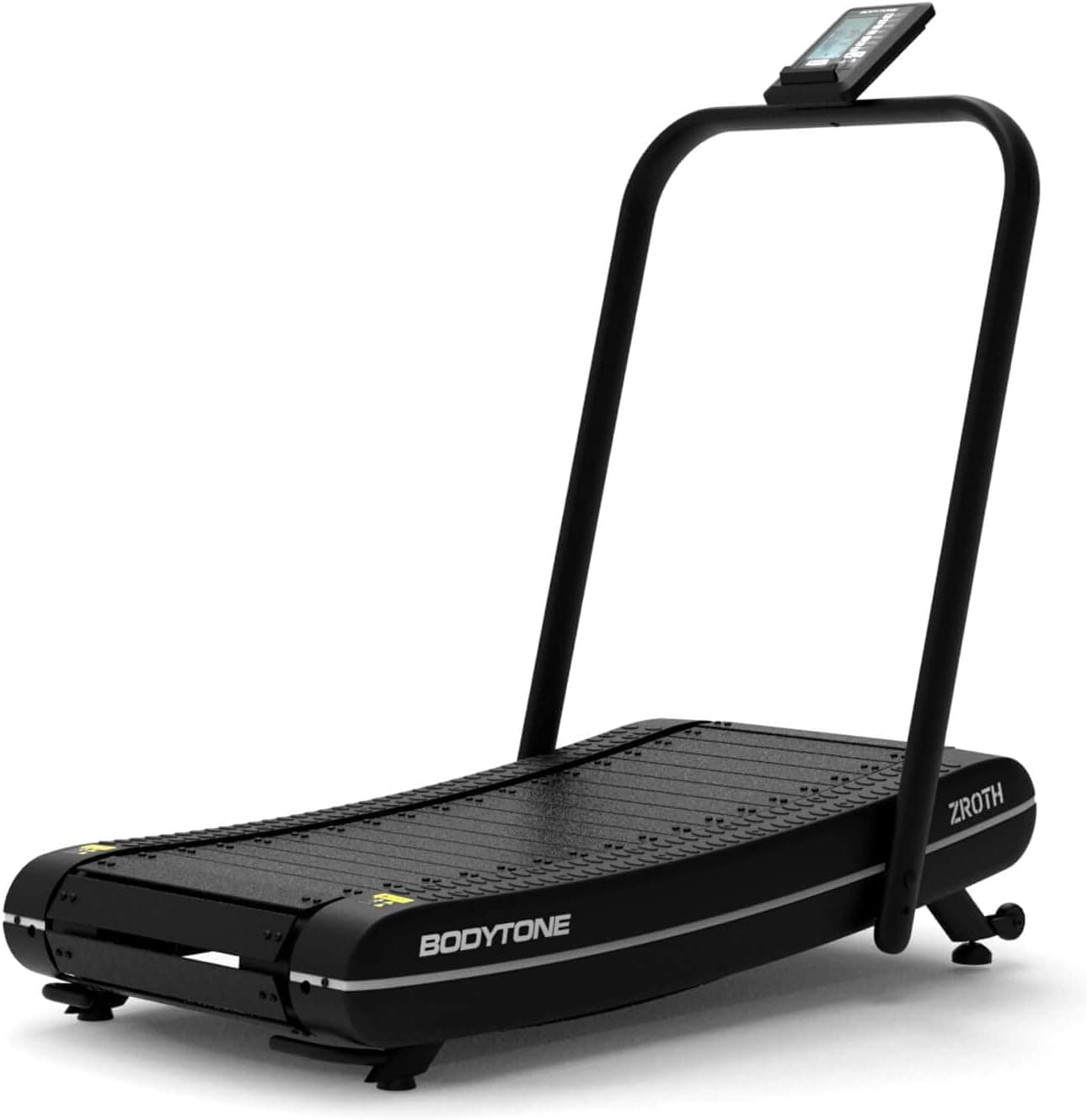 Fita de correr curva dobrável, conectividade Apps, sem motor e ecrã LCD - fita de caminhada zero consumo. Energia gerada automaticamente. Velocidade ilimitada - Bodytone ZROTH