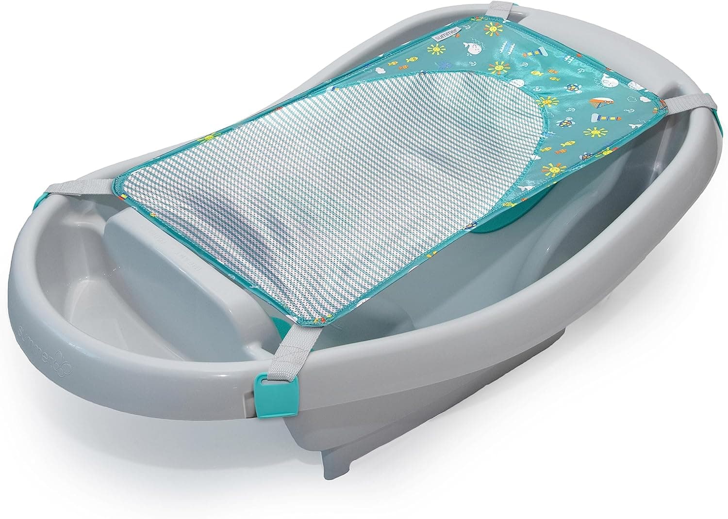 Summer by Ingenuity, Baera Comfy Clean Deluxe da coleção, para recém-nascidos e crianças pequenas, 0-24 meses