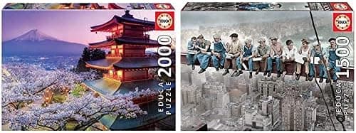 Educa Genuine Puzzles | Conjunto de puzzles de 2000 e 1500 peças com paisagens e cidades