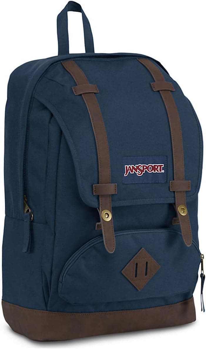 JANSPORT Cortlandt Mochila grande, compartimento para portátil 15 polegadas, Azul Marinho