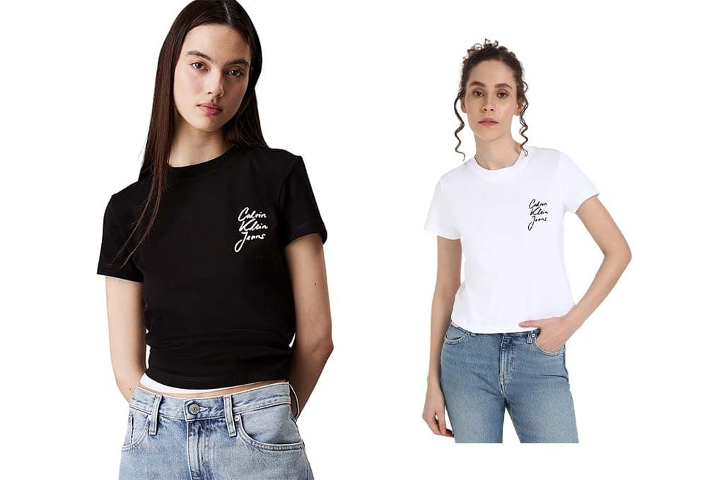 Calvin Klein S/S | T-shirt em algodão para mulher