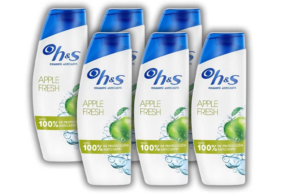 H&S Apple Fresh Shampoo anti-caspa, 6 x 330 ml