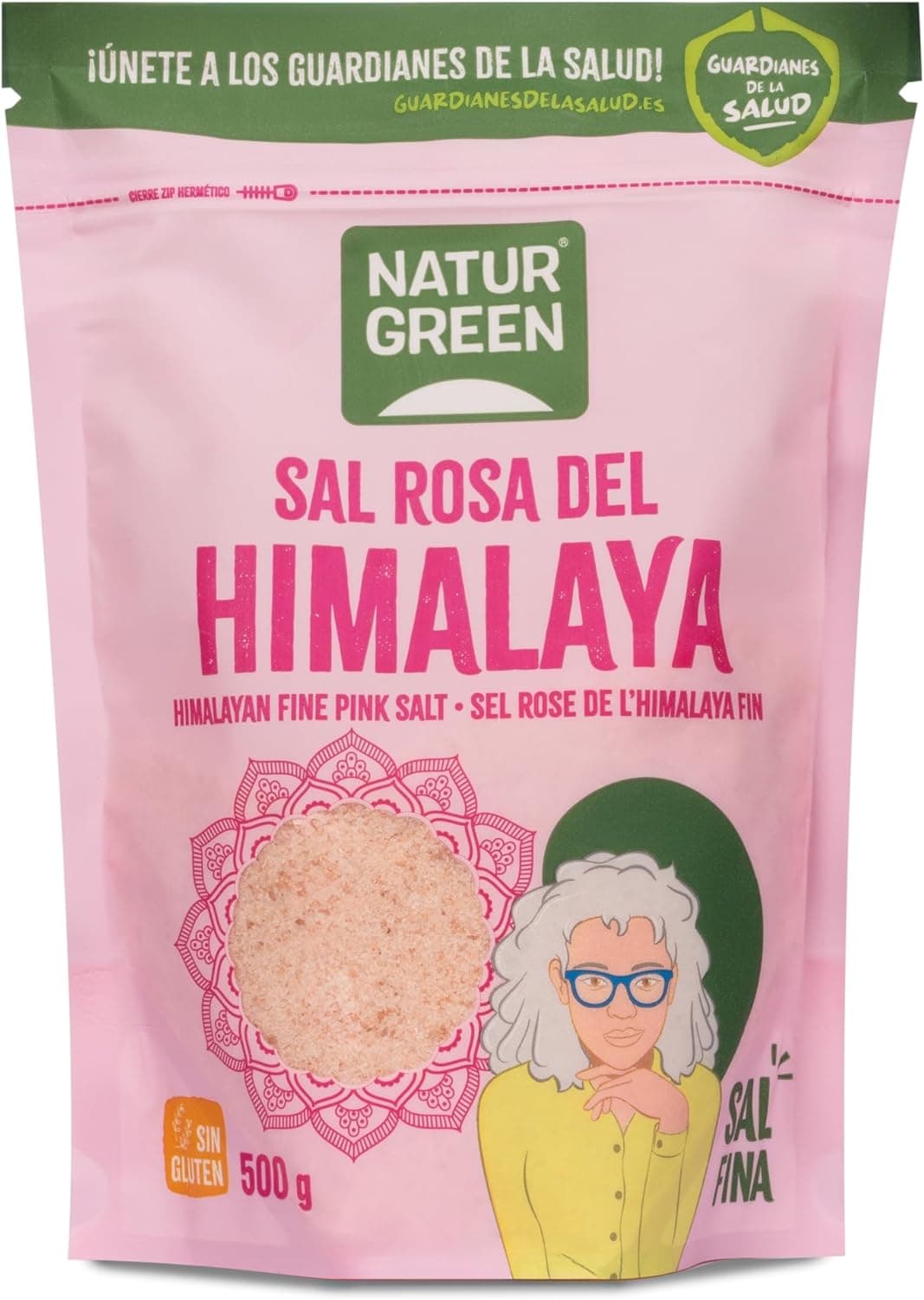 NaturGreen Sal do Himalaia fino, 500 g