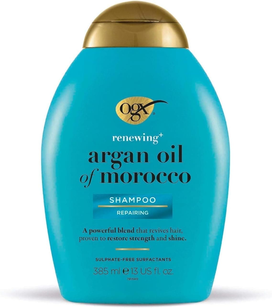 Champô OGX Renewing + Argan Oil of Morocco (385 ml), champô reparador com óleo de argán de Marruecos, champô para cabelo seco, com tensioactivos sem sulfatos