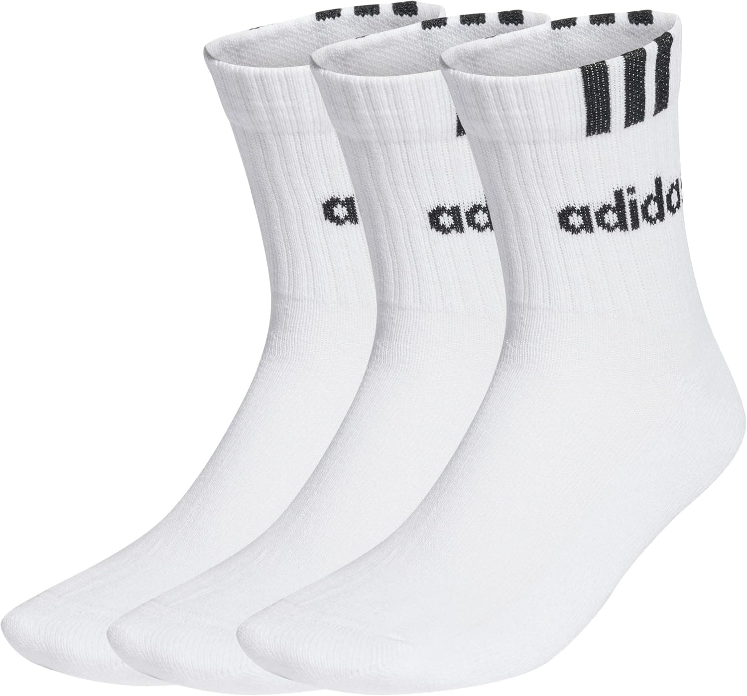 adidas Meias unissexo para adulto, pack de 3 pares