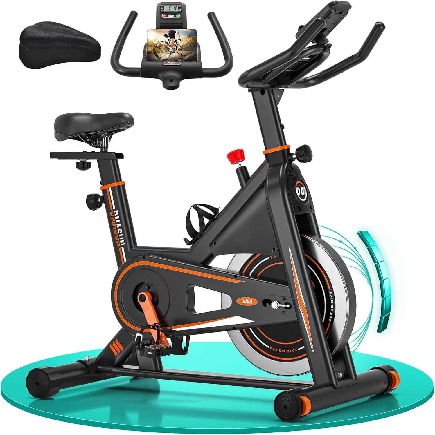 Bicicleta Estática Profissional DMASUN – Resistência Magnética Reforçada, Silenciosa, Confortável e Estável, Suporta até 160 kg