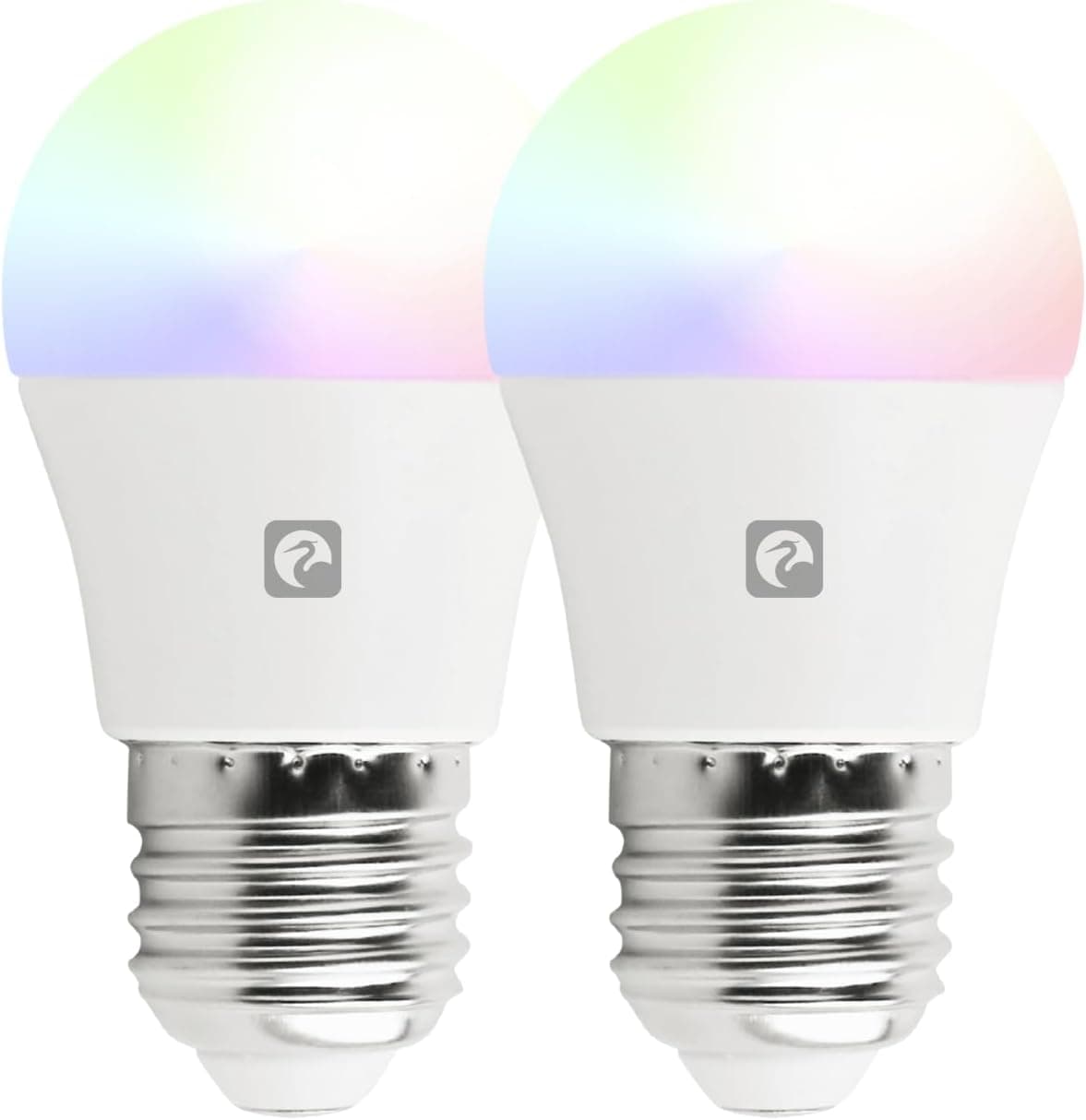 Garza Smarthome | Pack de 2 lâmpadas LED inteligentes E27 reguláveis com controlo por voz e app