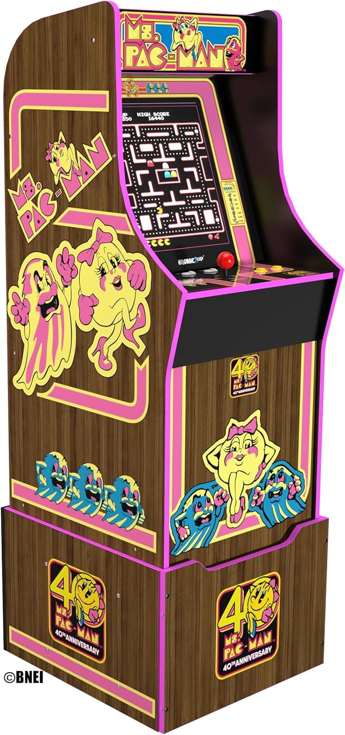 1 Up Ms. Pac-Man 40th Anniversary Arcade Machine