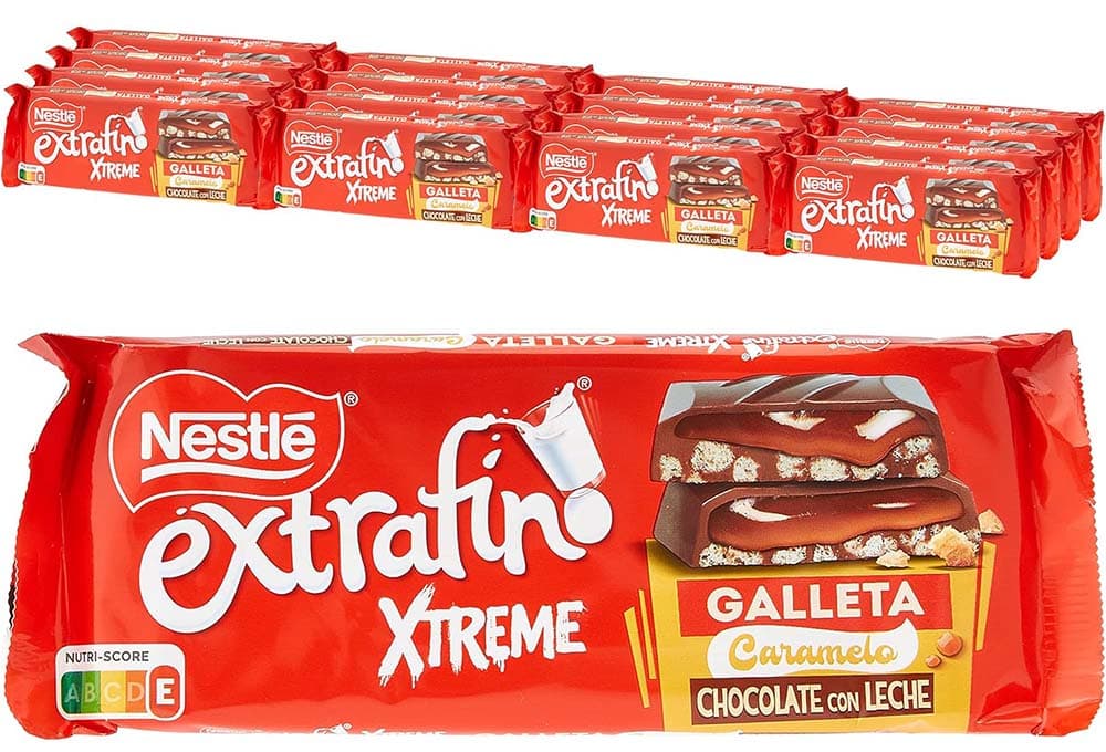 NESTLÉ EXTRAFINO XTREME chocolate com leite e bolacha 16 x 87 g