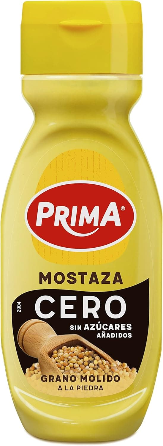 Prima Mostarda zero, mesmo sabor sem adição de açúcares. 265 g