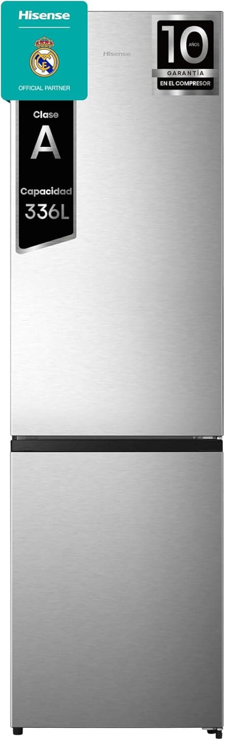 Hisense RB440N4ACA | Frigorífico combinado 336 L em inox com sistema Multi-Air Flow e Total No Frost