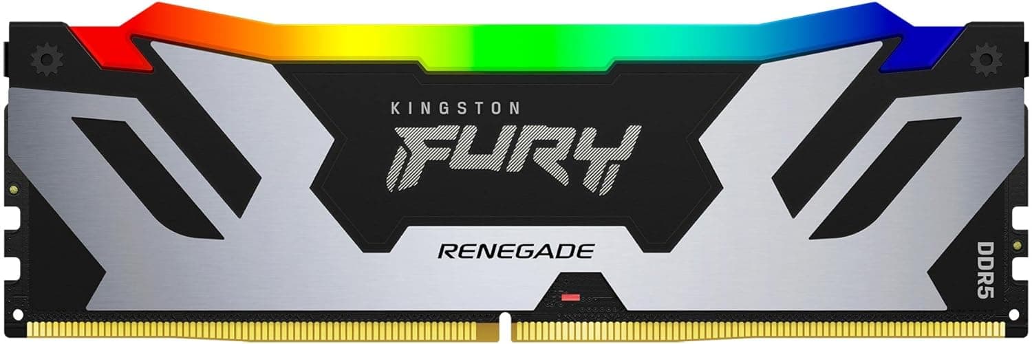 Kingston FURY Renegade preto RGB XMP 32 GB 6400MT/s DDR5 CL32 DIMM memória gamer para computadores de mesa - KF564C32RSA-32