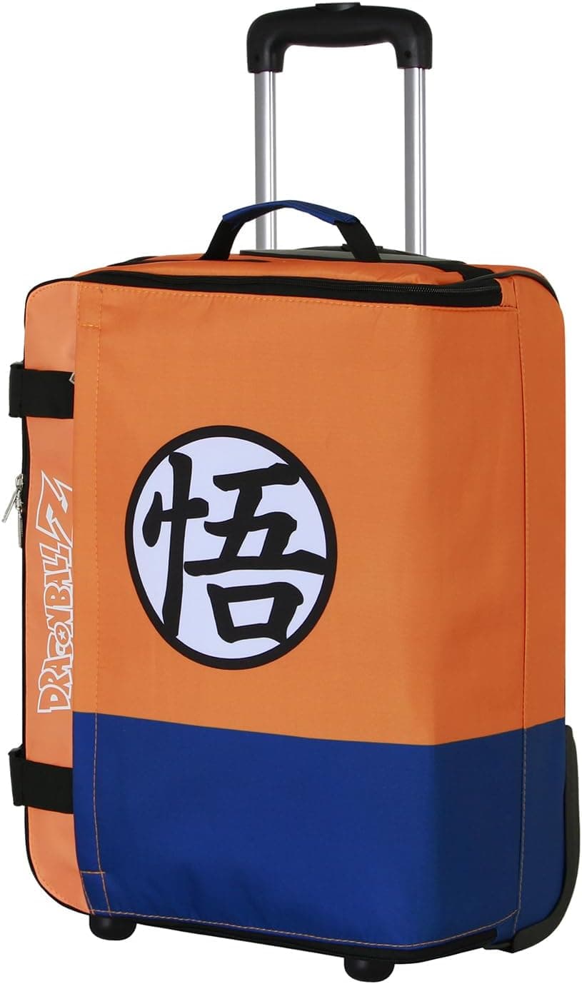 Dragon Ball (bola de dragão) Mala de cabine dobrável, multicolorida, 20 x 40 x 55 cm, capacidade 44 l