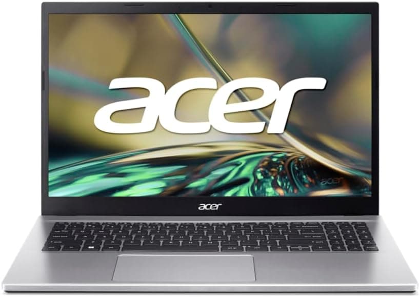 Acer Aspire 3 A315-59-595G, Computador portátil de 15,6" (Intel Core i5-1235U, 16 GB RAM, 1 TB SSD, íris Xe Graphics, Windows 11 Home), cor prateada, teclado QWERTY espanhol