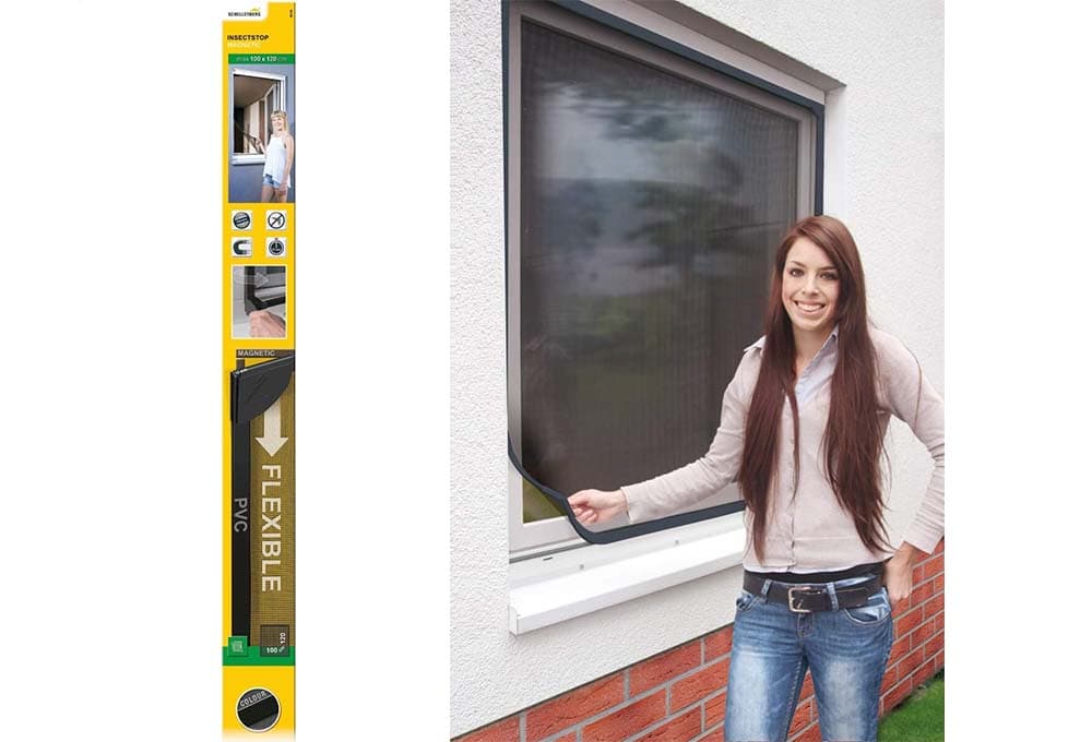 Schellenberg Proteção anti-insetos para janelas, 100 x 120 cm