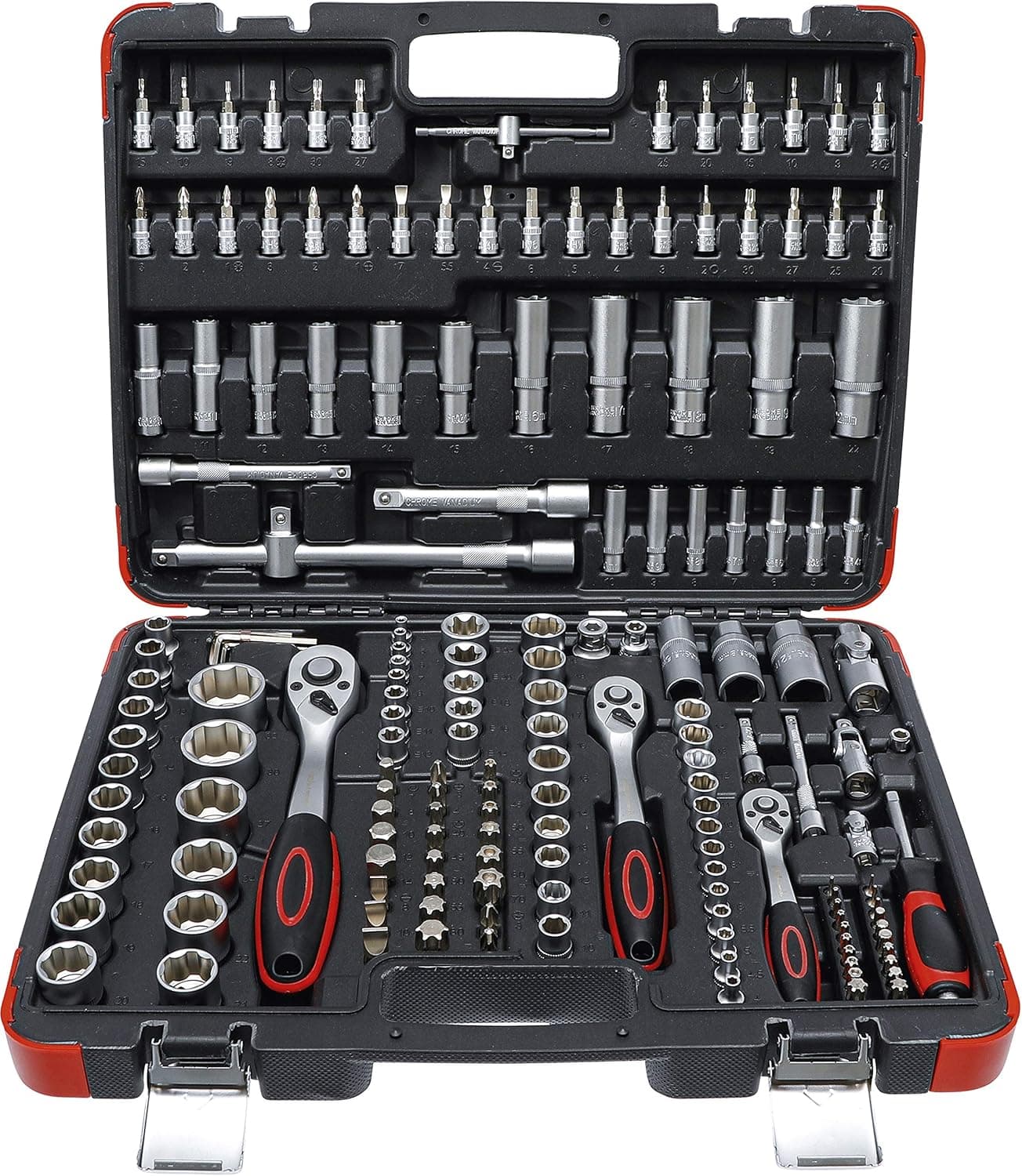 BGS Diy 2283 | Conjunto de chaves de vidro, entrada 6,3 mm (1/4") / 10 mm (3/8") / 12,5 mm (1/2") | 172 peças
