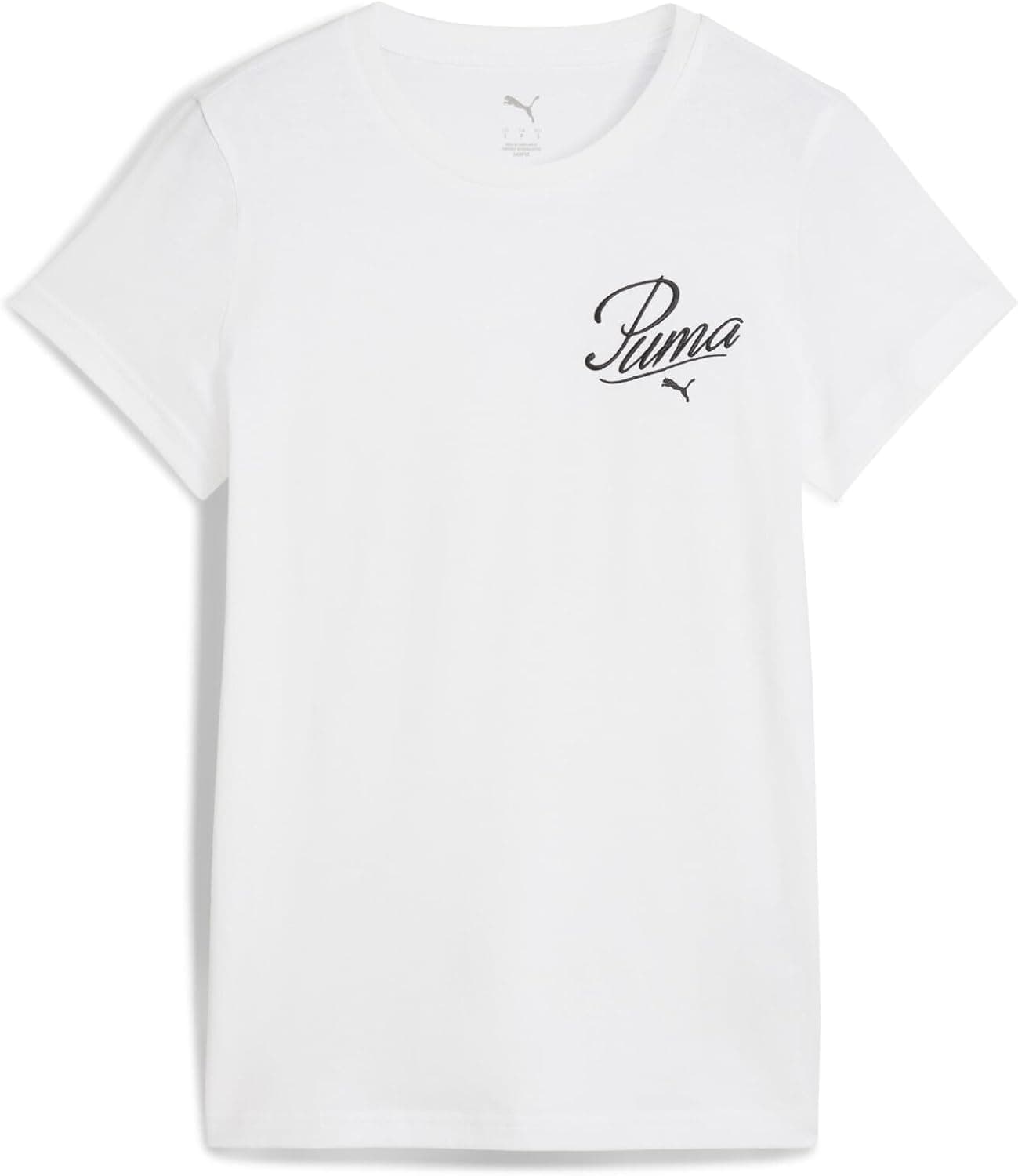 PUMA ESS Script T-shirts unissexo para adultos, embalagem de 1