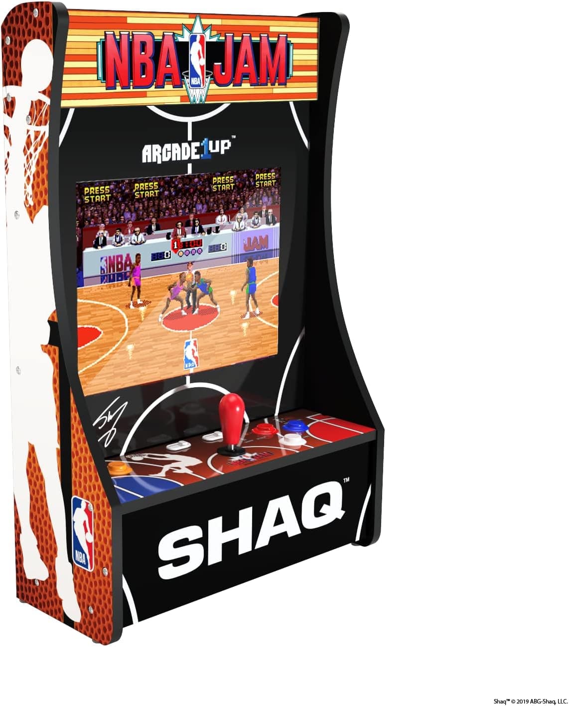 Arcade1Up NBA JAM Partycade | Máquina de arcada portátil com jogos clássicos de basquetebol