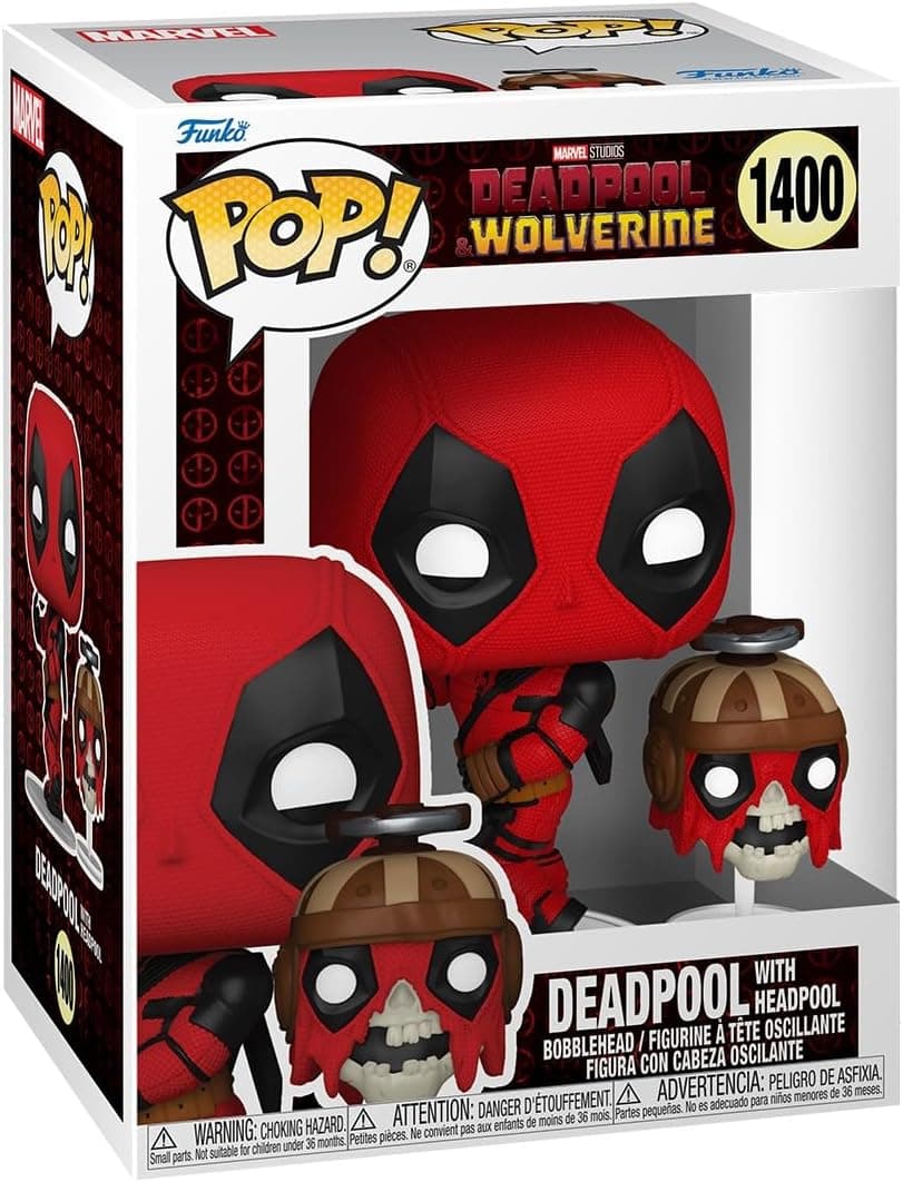 Funko Pop! & Buddy: Deadpool & Wolverine - Deadpool with Headpool - Figura de vinil colecionável - ideia de presente - Mercadoria Oficial - Brinquedos para crianças e adultos - Fãs de Filme