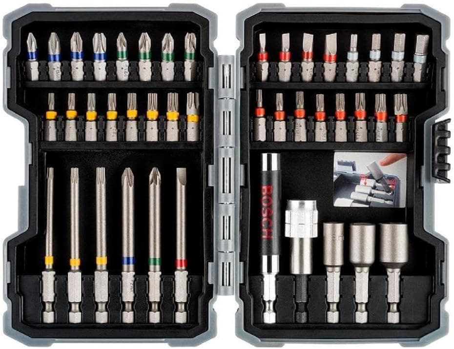 Bosch Profissional para aparafusar e chaves de copo (Ph, Pz, L, H, T, Th), ferramentas, conjunto de 43 unidades