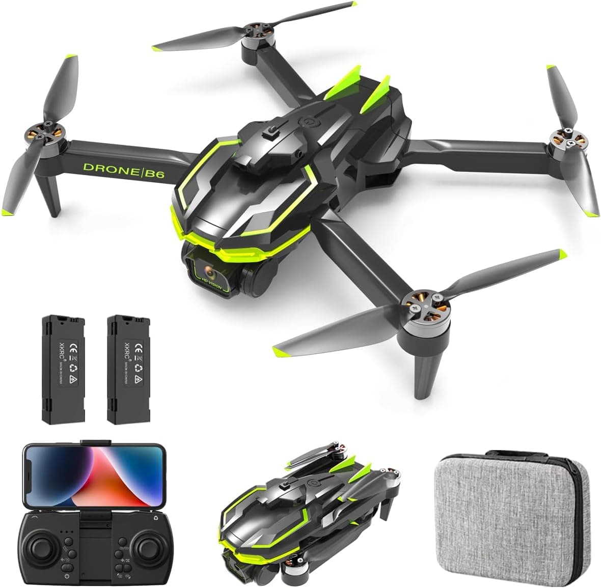 Drone com câmara 1080P para adultos, 5 GHz WiFi RC Quadcopter com posicionamento ótico drone dobrável para iniciantes, brinquedo para menino e homem presentes de aniversário