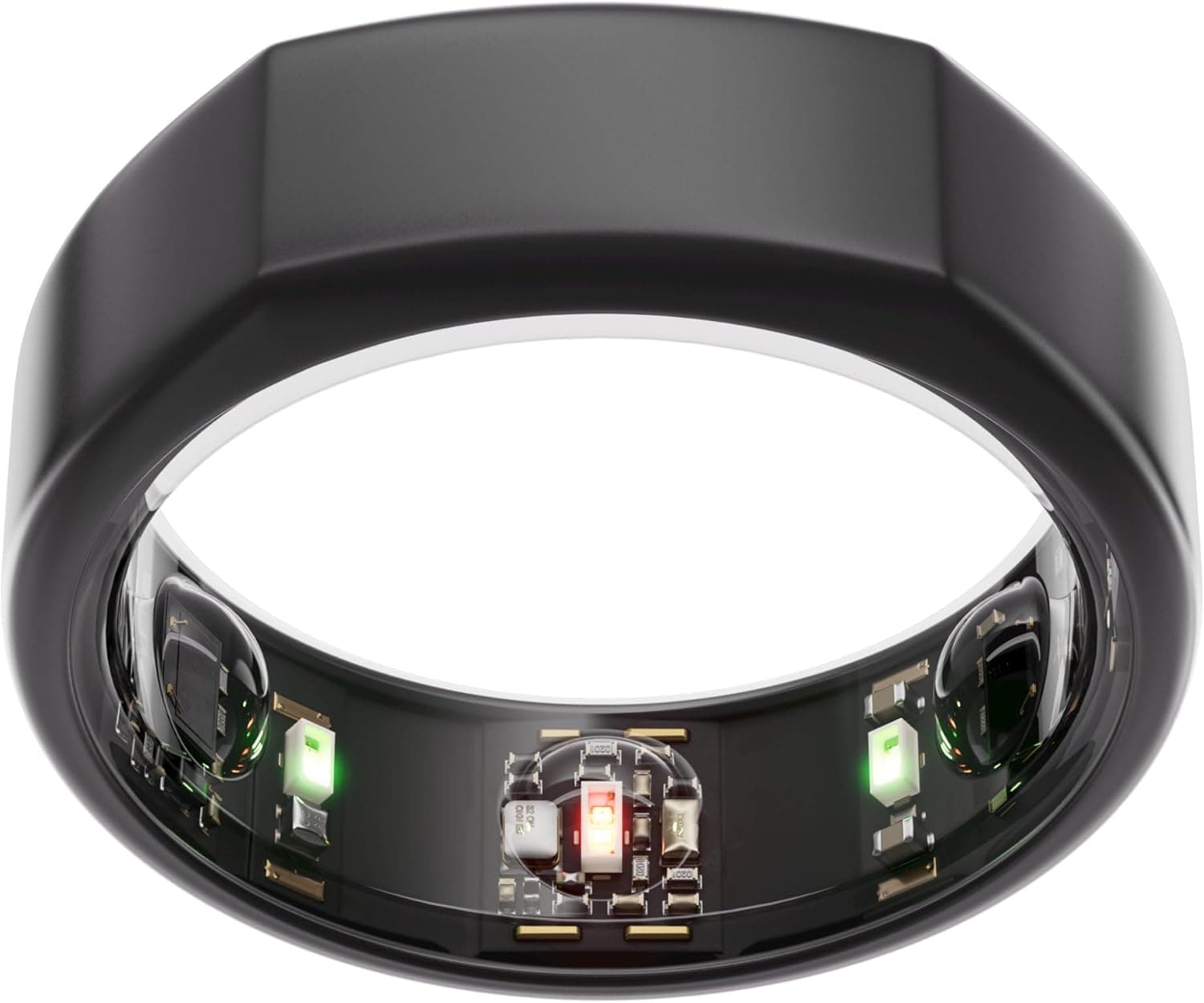 Oura Ring Gen3 Heritage - Tamanho 10, Stealth Anel que monitoriza o sono, o FC e o stress - até 7 dias de autonomia - compatível com iOS e Android - descubra o seu tamanho com o kit de tamanhos