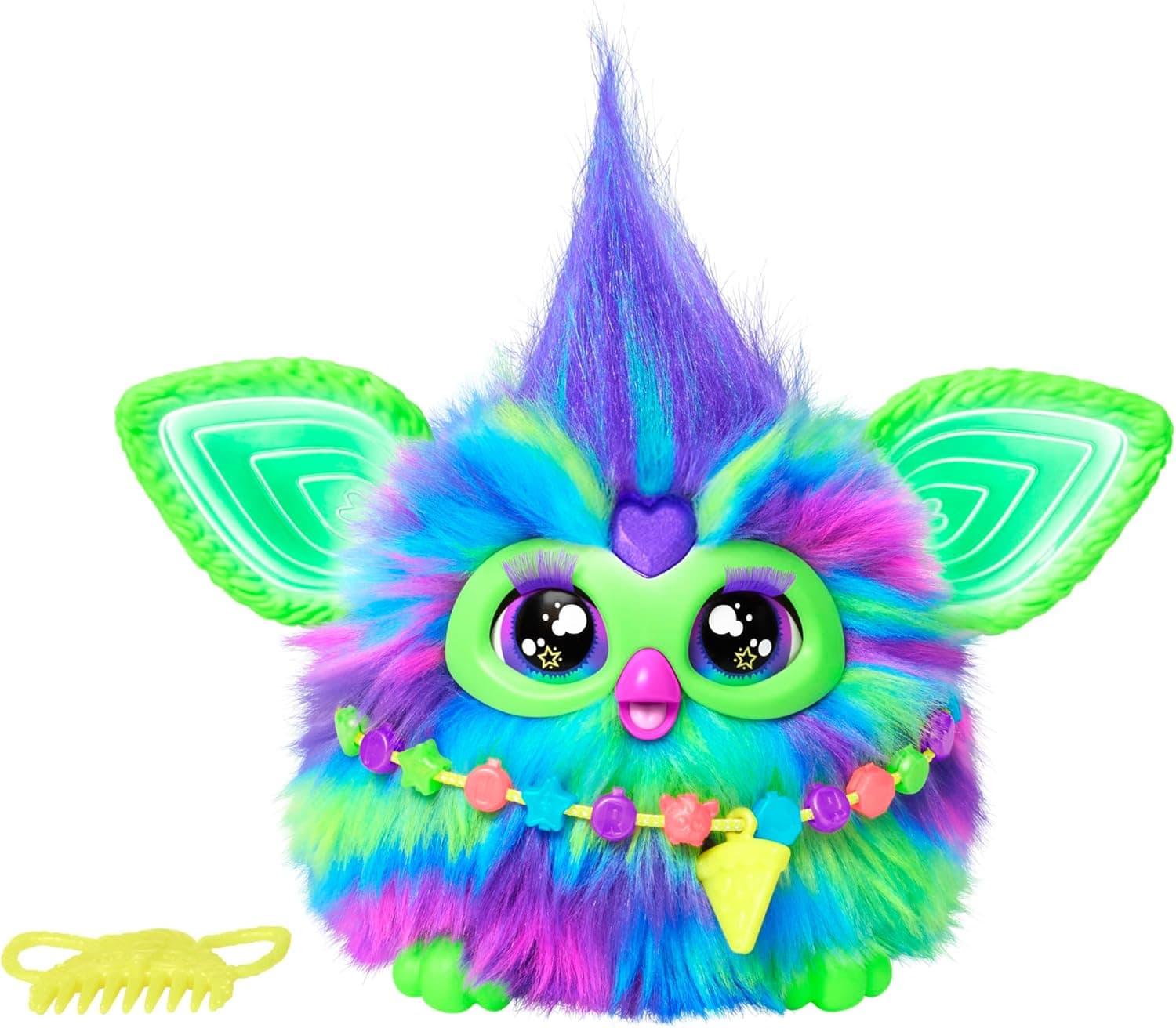 Furby Galaxy | Peluche interativo luminoso que brilha no escuro para crianças