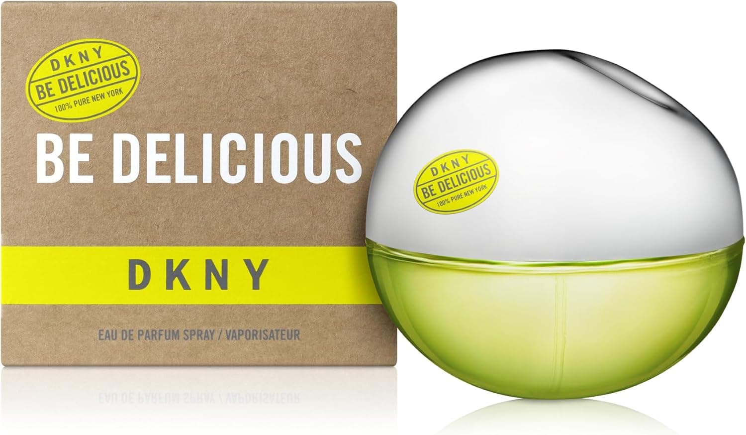 DKNY Be Delicious 100% Pure New York, Eau de Parfum para mulher, perfume feminino, fragrância floral, longa duração, Donna Karan New York, 30 ml
