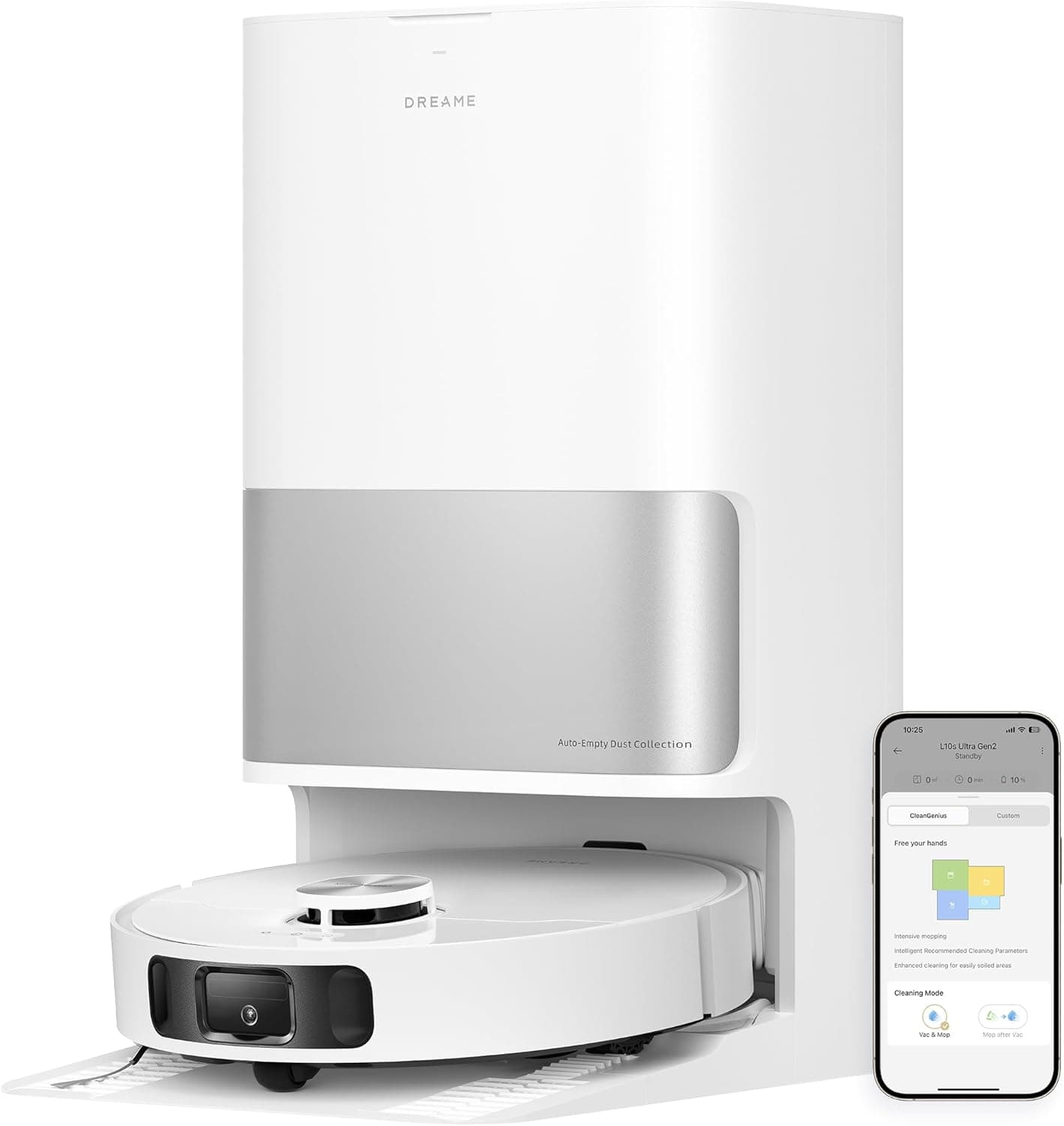 Dreame L10s Ultra Gen 2 | Robot aspirador e mopa 10 000 Pa com base automática e tecnologia MopExtend