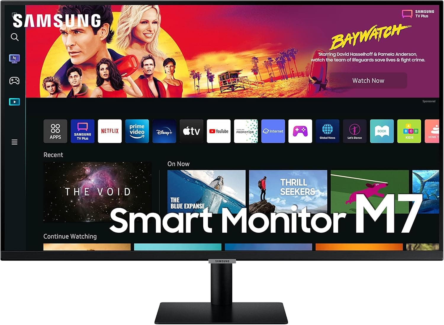 SAMSUNG Smart M7 LS32BM702UPXEN Monitor inteligente de 32", 16:9, 3840 x 2160, 60 Hz, modo de olho saver, flip free, preto