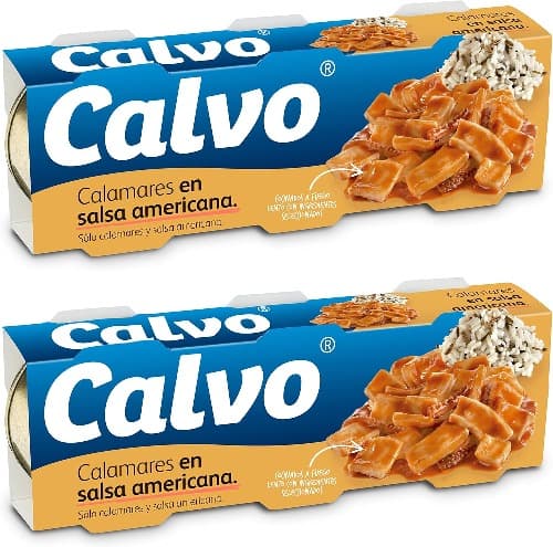 Calvo Lulas em molho americano pack 3 x 80 g