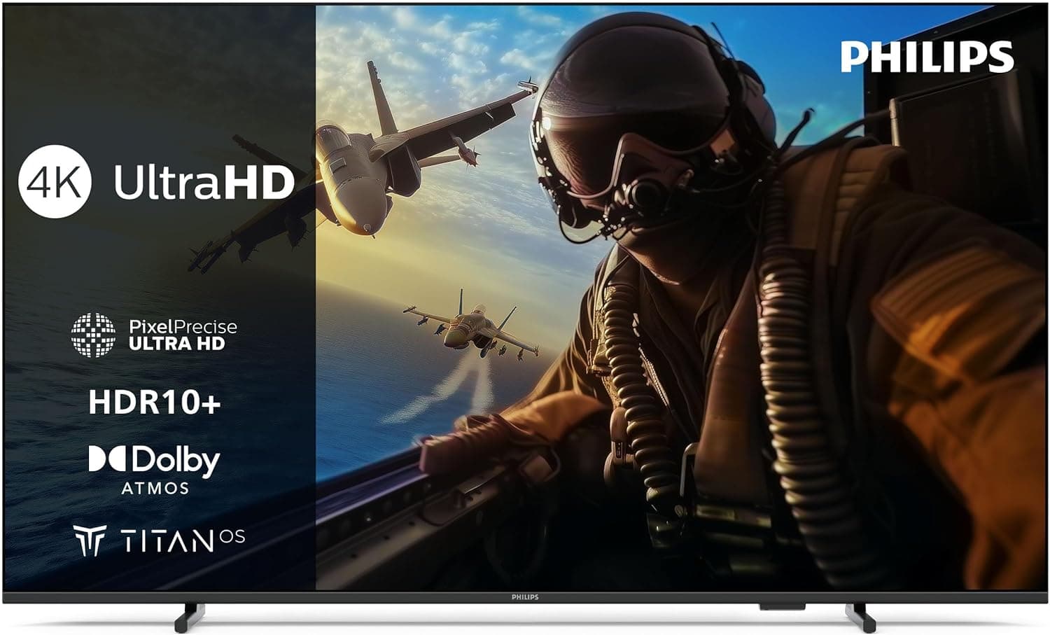 Philips 50 PUS7000 Smart TV 4K LED, ecrã de 50 polegadas com plataforma Titan OS, Pixel Precise Ultra HD e som Dolby Atmos - funciona com a Alexa e com o assistente de voz do Google